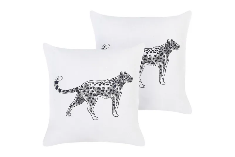 Pynteputer Marula sett av 2 Hvit/Svart, Hvit/Svart