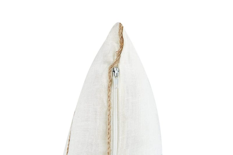 Pynteputer Milas sett med 2 Hvit/Beige - Hvit/Beige - Tekstiler - Pute & pledd - Hagepute