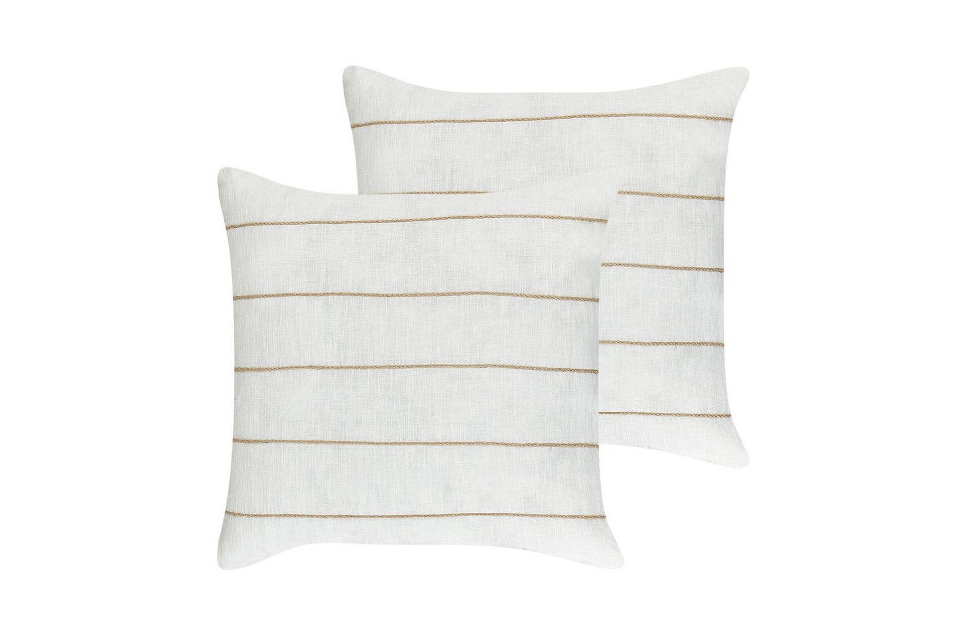 Pynteputer Milas sett med 2 Hvit/Beige - Hvit/Beige - Tekstiler - Pute & pledd - Hagepute