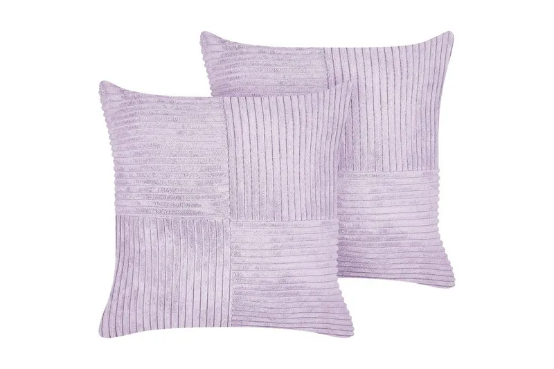 Pynteputer Millet sett med 2 Fiolett, Firkantet - Fiolett, Firkantet - Tekstiler - Pute & pledd - Hagepute