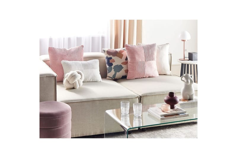 Pynteputer Millet sett med 2 Rosa, Firkantet - Rosa, Firkantet - Tekstiler - Pute & pledd - Hagepute