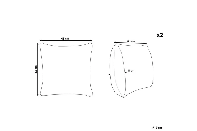 Pynteputer Narcissus sett på 2 - Tekstiler - Pute & pledd - Hagepute