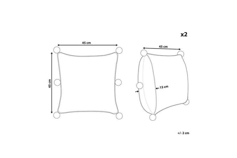 Pynteputer Ocotea sett av 2 - Tekstiler - Pute & pledd - Pynteputer