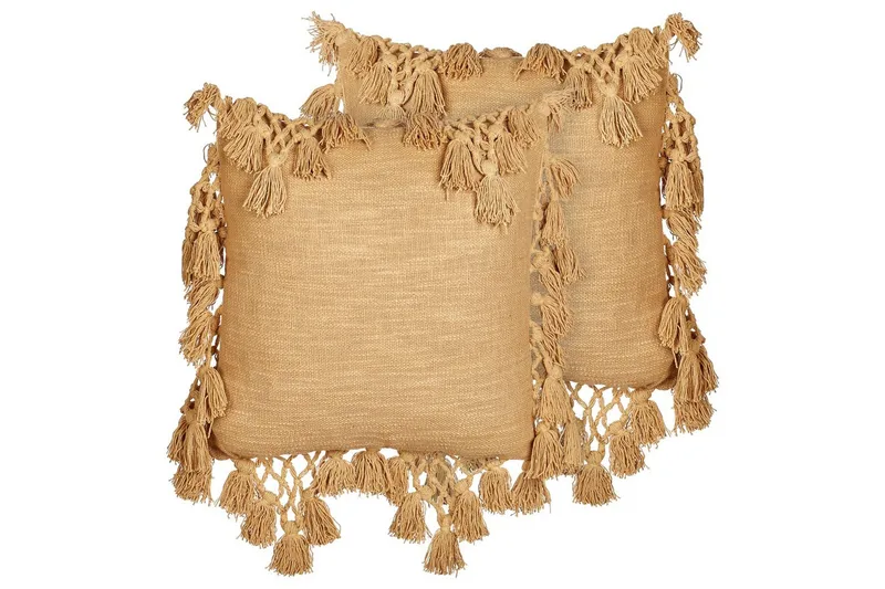 Pynteputer Olearia sett av 2 Sandbeige, Sandbeige