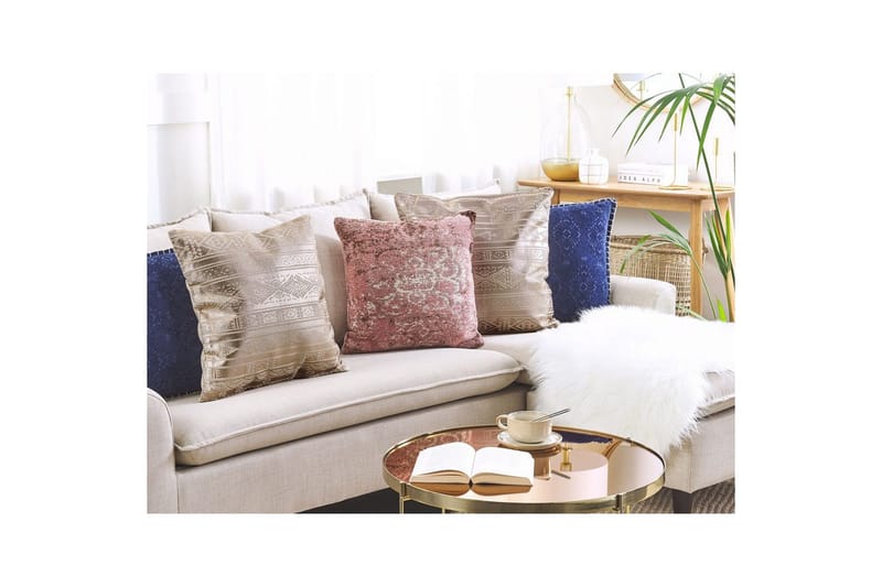 Pynteputer Oujda Roségull - Roségull - Tekstiler - Pute & pledd - Hagepute