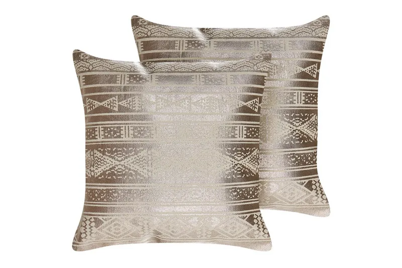 Pynteputer Oujda sett med 2 Roségull - Roségull - Tekstiler - Pute & pledd - Hagepute