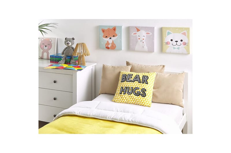 Pynteputer Radzkot sett med 2 Gul/Hvit/Svart - Gul/Hvit/Svart - Tekstiler - Pute & pledd - Hagepute