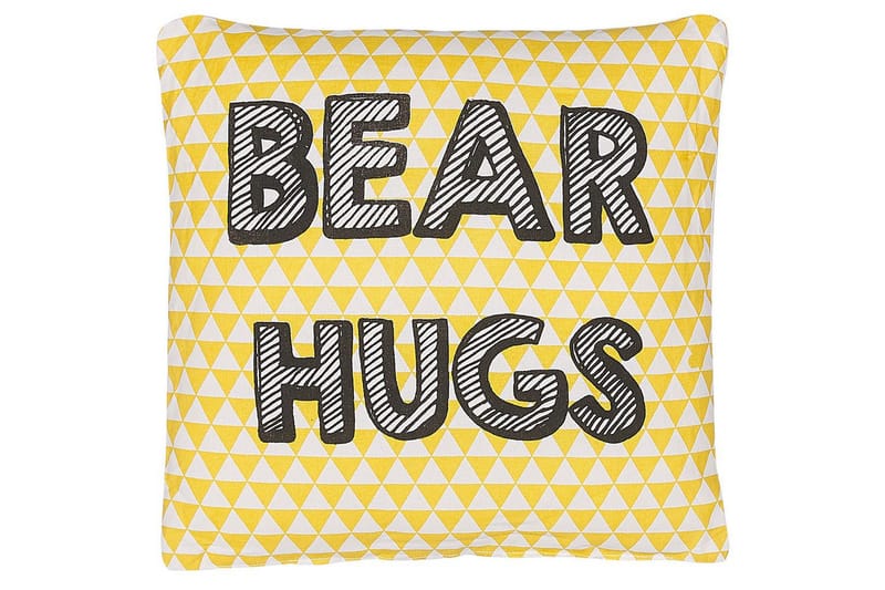 Pynteputer Radzkot sett med 2 Gul/Hvit/Svart - Gul/Hvit/Svart - Tekstiler - Pute & pledd - Hagepute