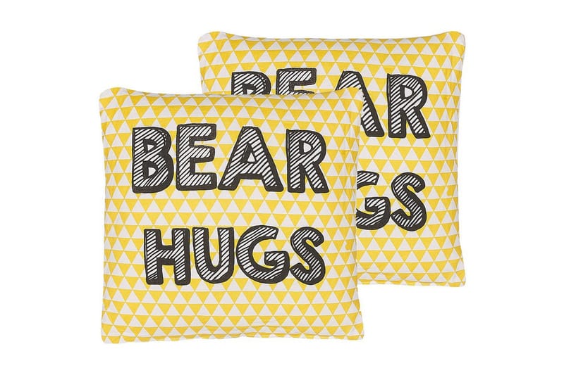 Pynteputer Radzkot sett med 2 Gul/Hvit/Svart, Gul/Hvit/Svart