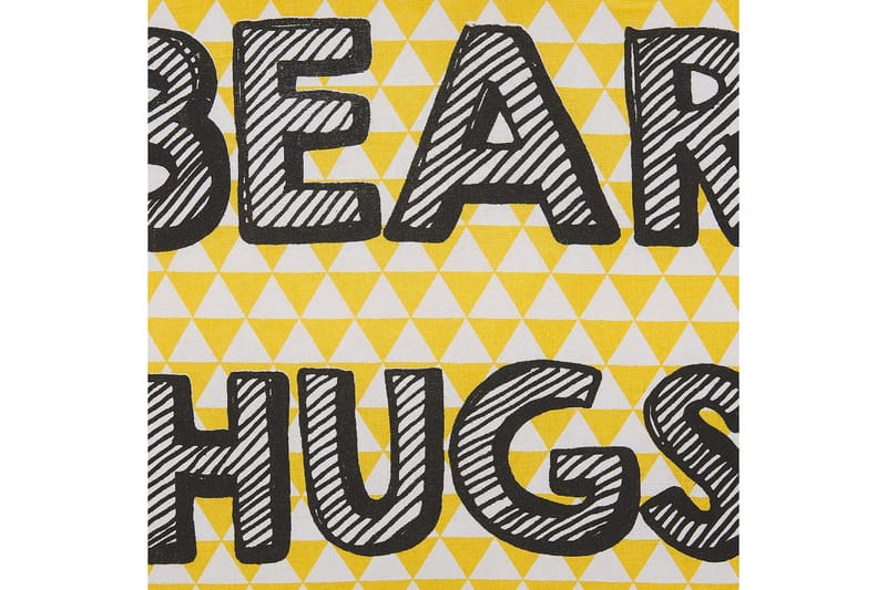 Pynteputer Radzkot sett med 2 Gul/Hvit/Svart - Gul/Hvit/Svart - Tekstiler - Pute & pledd - Hagepute