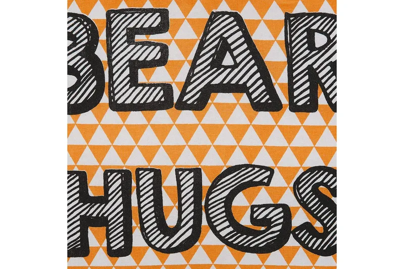 Pynteputer Radzkot sett med 2 Oransje/Hvit/Svart - Oransje/Hvit/Svart - Tekstiler - Pute & pledd - Hagepute