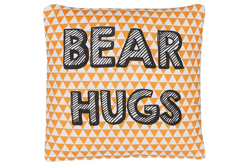 Pynteputer Radzkot sett med 2 Oransje/Hvit/Svart - Oransje/Hvit/Svart - Tekstiler - Pute & pledd - Hagepute