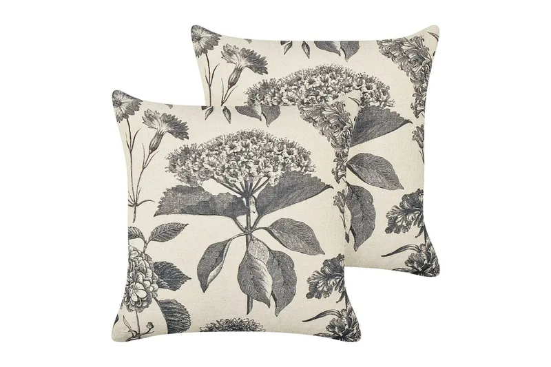 Pynteputer Rosemary sett med 2 Beige/grå, Beige/grå