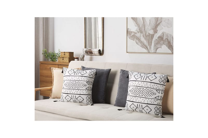 Pynteputer Schefflera sett med 2 stk. Firkantet - Firkantet - Tekstiler - Pute & pledd - Hagepute