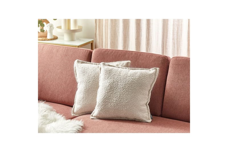 Pynteputer Senecia sett av 2 Lys beige - Lys beige - Tekstiler - Pute & pledd - Pynteputer