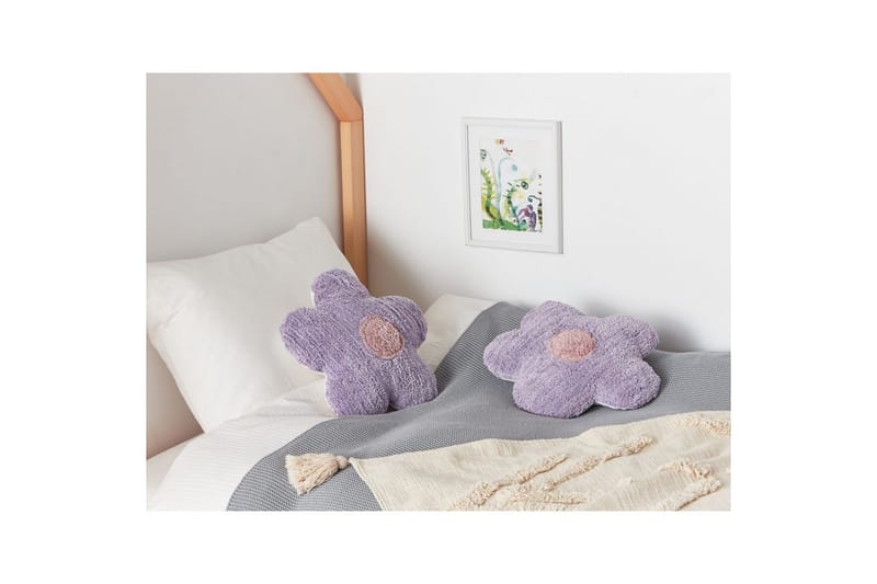 Pynteputer Sorrel sett på 2 Fiolett/Hvit/Rosa - Fiolett/Hvit/Rosa - Tekstiler - Pute & pledd - Pynteputer