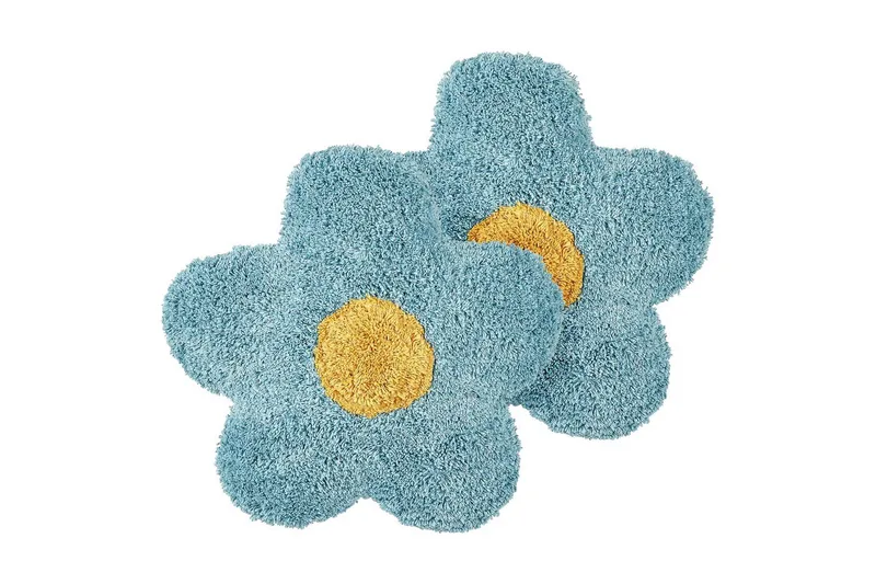 Blå/Hvit/Gul Pynteputer Sorrel sett på 2 Blå/Hvit/Gul