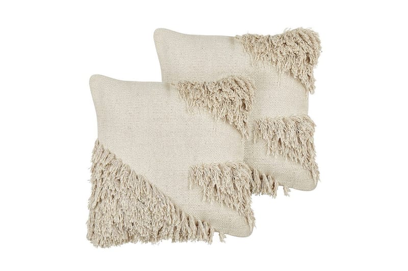 Pynteputer Sourwood sett på 2 Beige - Beige - Tekstiler - Pute & pledd - Hagepute