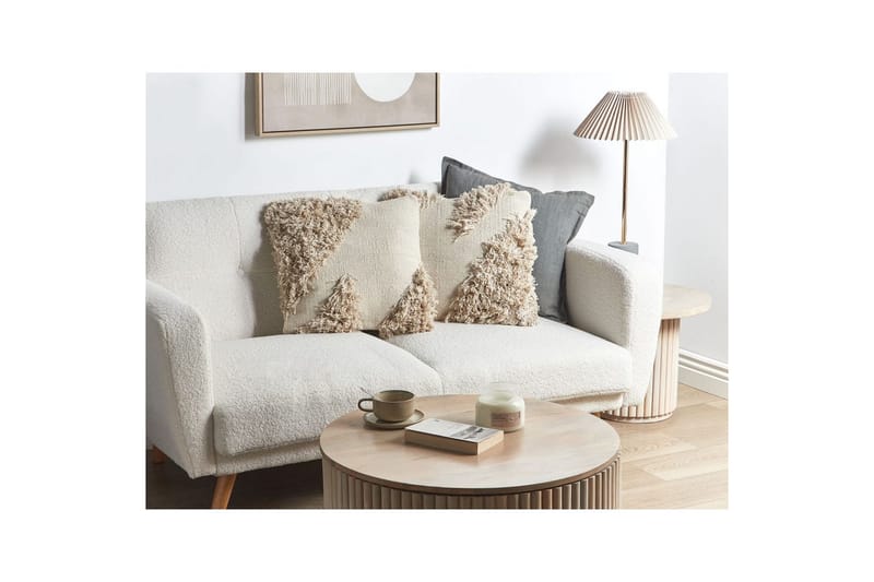 Pynteputer Sourwood sett på 2 Beige - Beige - Tekstiler - Pute & pledd - Hagepute