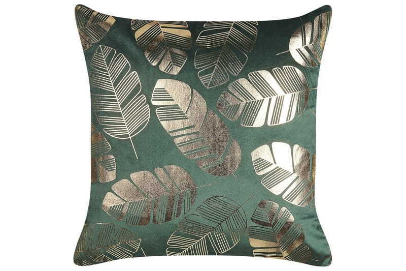 Pynteputer Sunflower sett med 2 Grønn/gull - Grønn/gull - Tekstiler - Pute & pledd - Hagepute