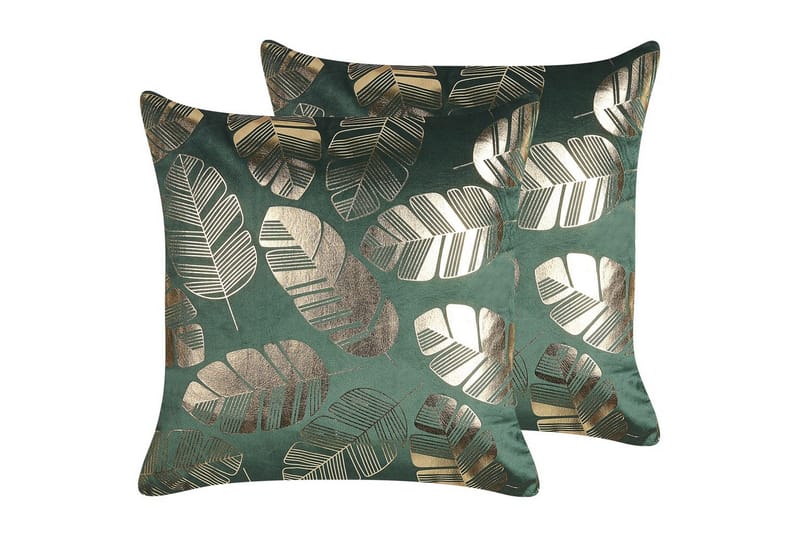 Pynteputer Sunflower sett med 2 Grønn/gull, Grønn/gull