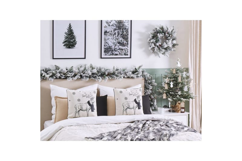 Pynteputer Sven sett med 2 Hvit/Svart, Firkantet - Hvit/Svart, Firkantet - Tekstiler - Pute & pledd - Hagepute