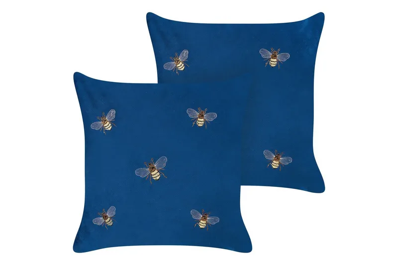 Pynteputer Talinum sett på 2 Blå/gul/brun/hvit, Blå/gul/brun/hvit