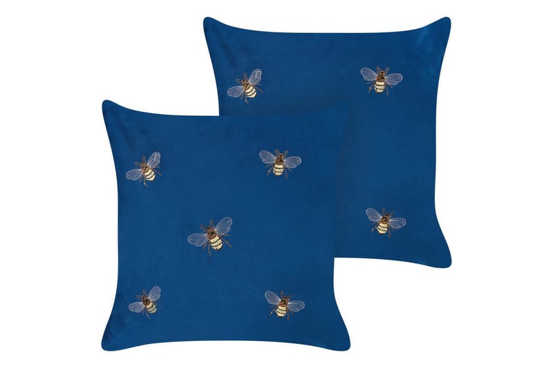 Pynteputer Talinum sett på 2 Blå/gul/brun/hvit, Blå/gul/brun/hvit