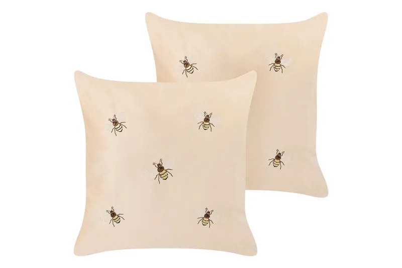 Pynteputer Talinum sett på 2 Beige/gul/brun/hvit - Beige/gul/brun/hvit - Tekstiler - Pute & pledd - Hagepute