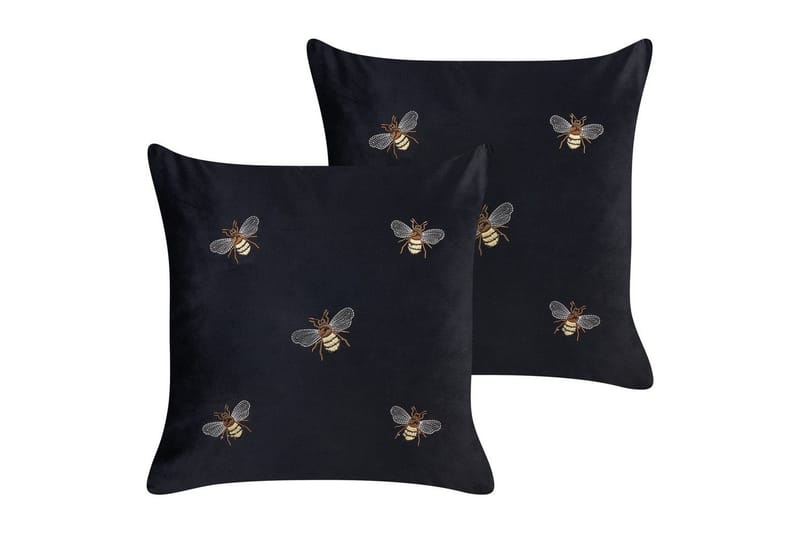 Pynteputer Talinum sett på 2 Svart/gul/brun/hvit, Svart/gul/brun/hvit