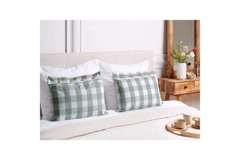 Pynteputer Tamnine sett på 2 Mintgrønn/Hvit, Rektangulær - Mintgrønn/Hvit, Rektangulær - Tekstiler - Pute & pledd - Pynteputer