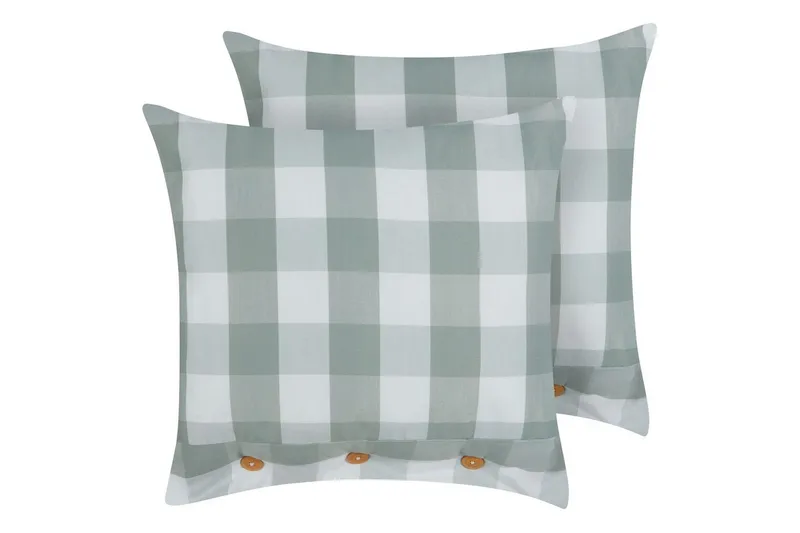 Pynteputer Tamnine sett på 2 Mintgrønn/Hvit, Firkantet - Mintgrønn/Hvit, Firkantet - Tekstiler - Pute & pledd - Pynteputer