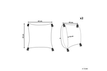 Pynteputer Tilia sett av 2 - Tekstiler - Pute & pledd - Pynteputer