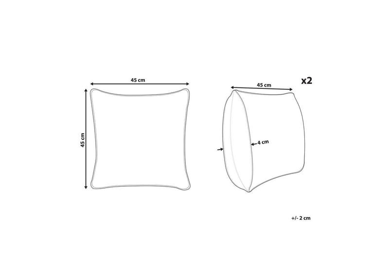 Pynteputer Trachelium sett med 2 - Tekstiler - Pute & pledd - Pynteputer