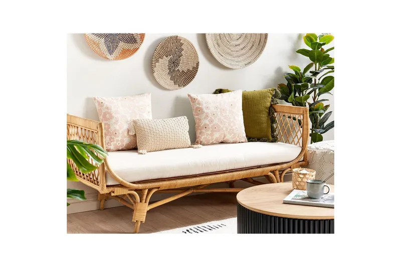 Pynteputer Triteleia sett á 2 Rosa/gull/beige - Rosa/gull/beige - Tekstiler - Pute & pledd - Pynteputer