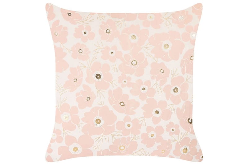 Pynteputer Triteleia sett á 2 Rosa/gull/beige - Rosa/gull/beige - Tekstiler - Pute & pledd - Pynteputer