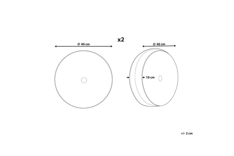 Pynteputer Udala sett på 2 Blå - Blå - Tekstiler - Pute & pledd - Hagepute