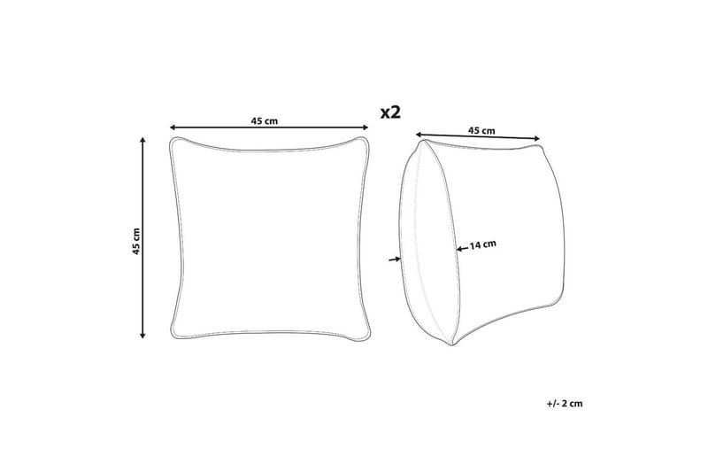 Pynteputer Vallota sett à 2 - Tekstiler - Pute & pledd - Hagepute