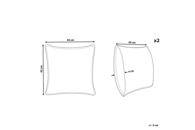 Pynteputer Yuzuri sett med 2 Grønn/gull - Grønn/gull - Tekstiler - Pute & pledd - Pynteputer