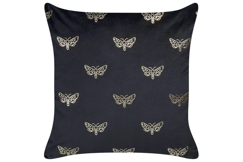 Pynteputer Yuzuri sett med 2 Svart/gull - Svart/gull - Tekstiler - Pute & pledd - Pynteputer