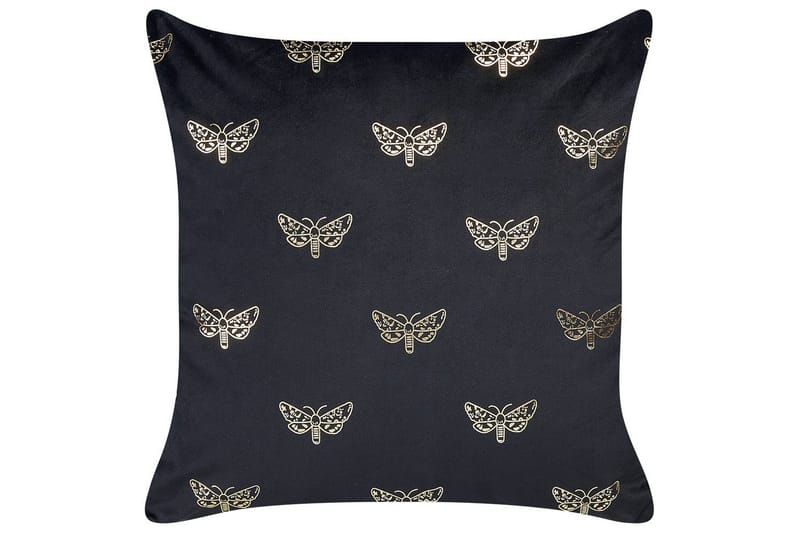 Pynteputer Yuzuri sett med 2 Svart/gull - Svart/gull - Tekstiler - Pute & pledd - Pynteputer