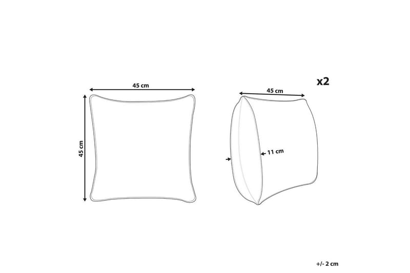 Pynteputer Zamia sett med 2 - Tekstiler - Pute & pledd - Hagepute