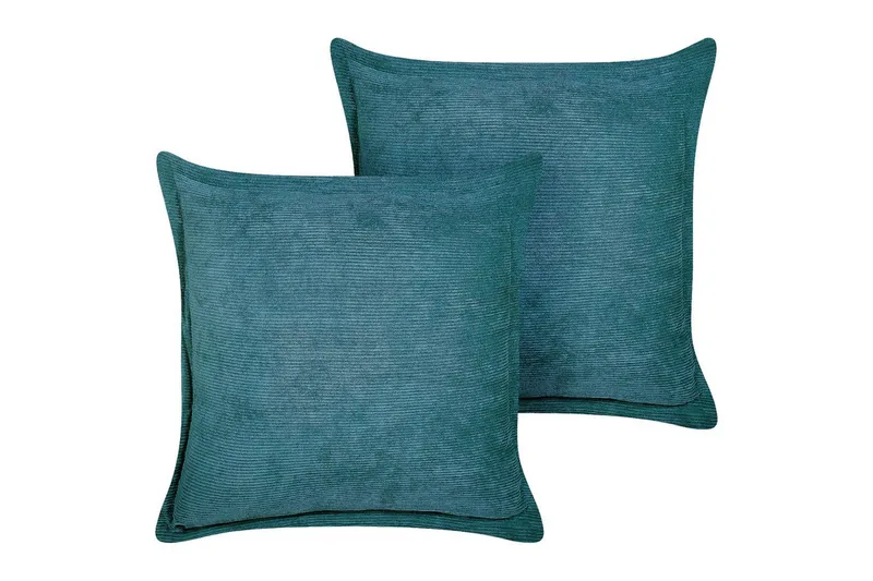 Pynteputer Zinnia sett med 2 Blå, Firkantet - Blå, Firkantet - Tekstiler - Pute & pledd - Pynteputer