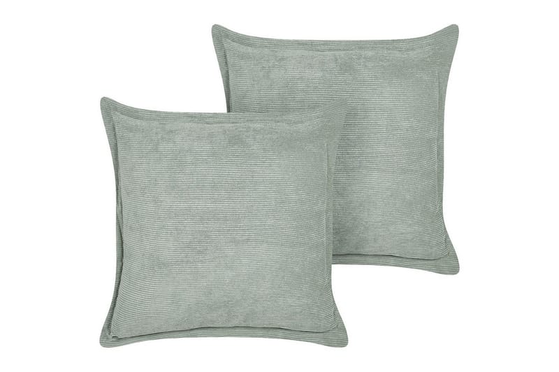 Pynteputer Zinnia sett med 2 Grønn, Firkantet, Grønn, Firkantet