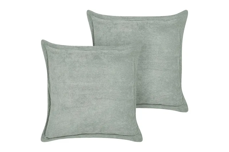 Pynteputer Zinnia sett med 2 Grønn, Firkantet, Grønn, Firkantet