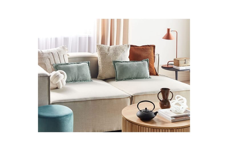 Pynteputer Zinnia sett med 2 Grønn, Rektangulær - Grønn, Rektangulær - Tekstiler - Pute & pledd - Pynteputer