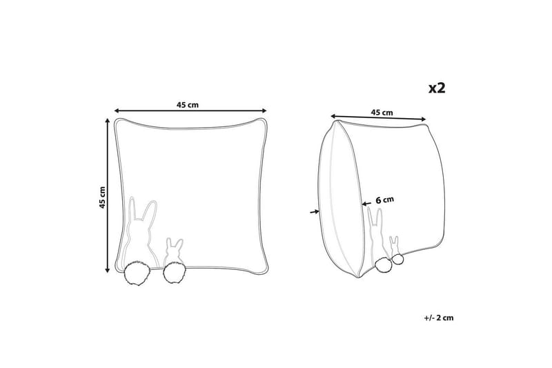Pynteputer Phlox sett à 2 - Tekstiler - Pute & pledd - Hagepute