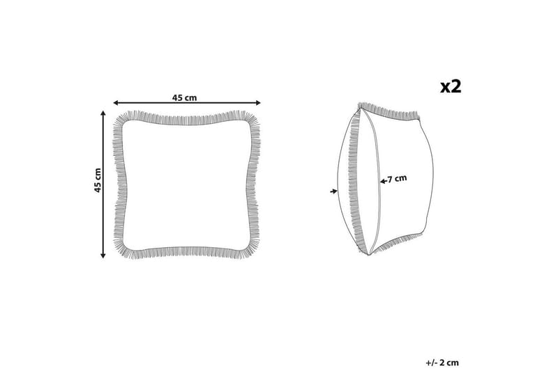 Pynteputer Pothos sett av 2 Firkantet - Firkantet - Tekstiler - Pute & pledd - Hagepute