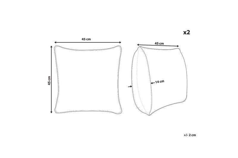 Pynteputer Pilea sett med 2 Grønn - Grønn - Tekstiler - Pute & pledd - Hagepute