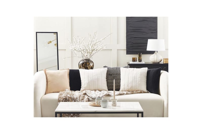 Pynteputer Pumila sett med 2 Hvit - Hvit - Tekstiler - Pute & pledd - Pynteputer